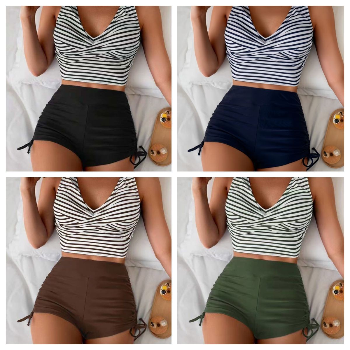 Crop Top Women - ملابس سباحة نسائية: بيكيني بقطعة علوية