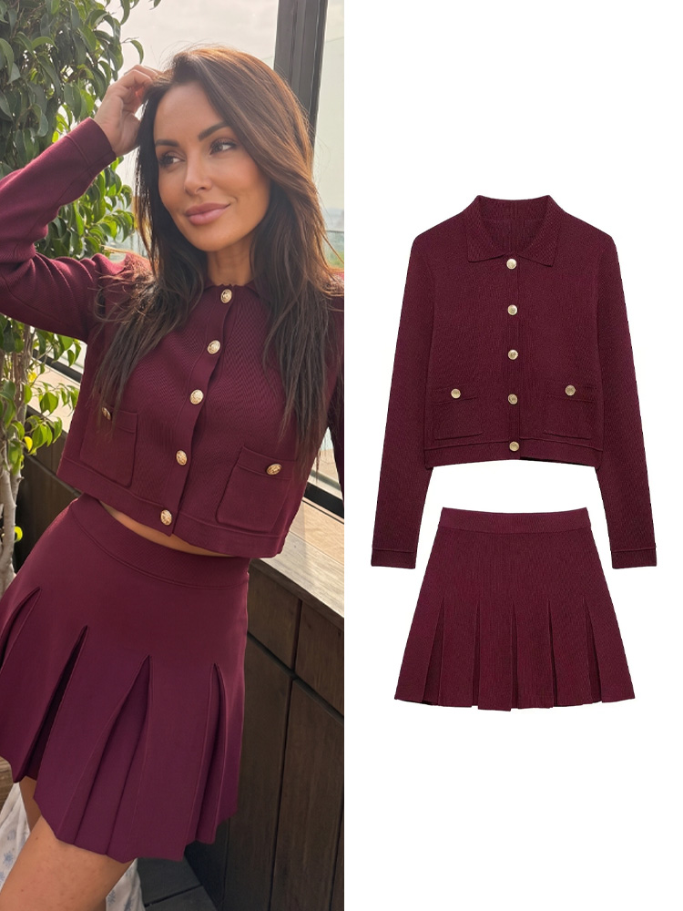 Longline Cardigan Knit - طقم نسائي أنيق من HH يتكون