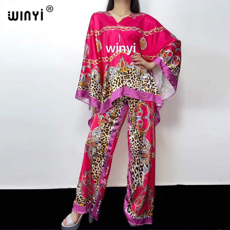 Women Fashion Over 50 - WINYI قطعتين دعوى البوهيمي المطبوعة أكثر