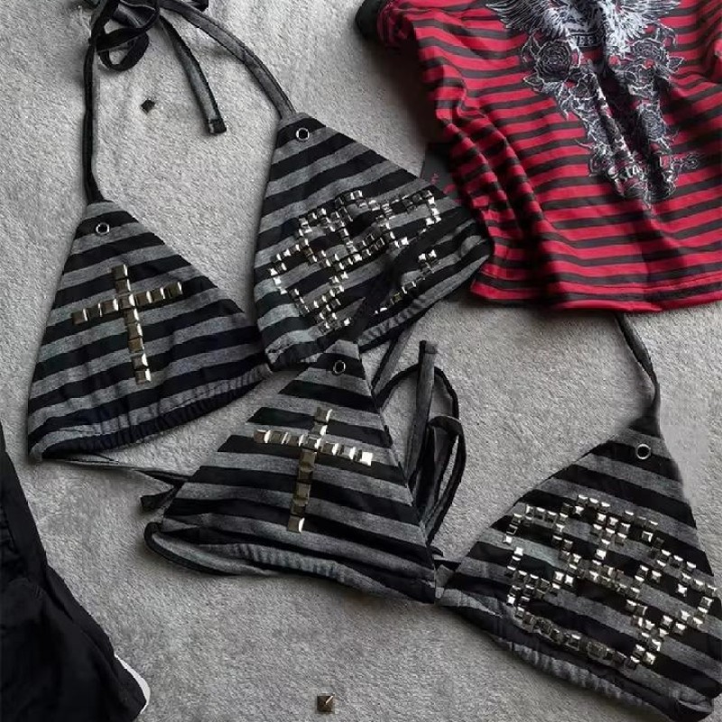 Women'S Y3K Fashion - Y3k قمصان سباحة بيكيني نسائية صيفية