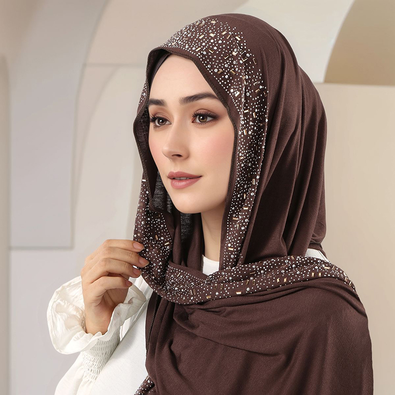 Women'S Fashion Headbands - حجاب نسائي من قماش الجيرسي القطني