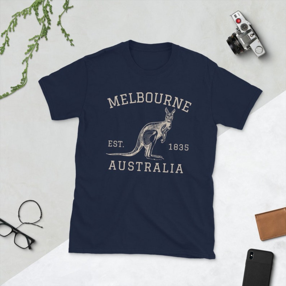 Women'S Fashion Melbourne - ملبورن أستراليا تي شيرت الكنغر الاسترالي