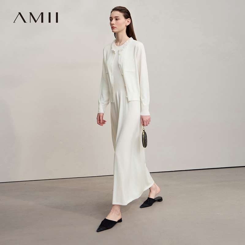 فساتين ميدي AMII 2026 جديدة لل - مراجعة Longline Cardigan Knit وسعره