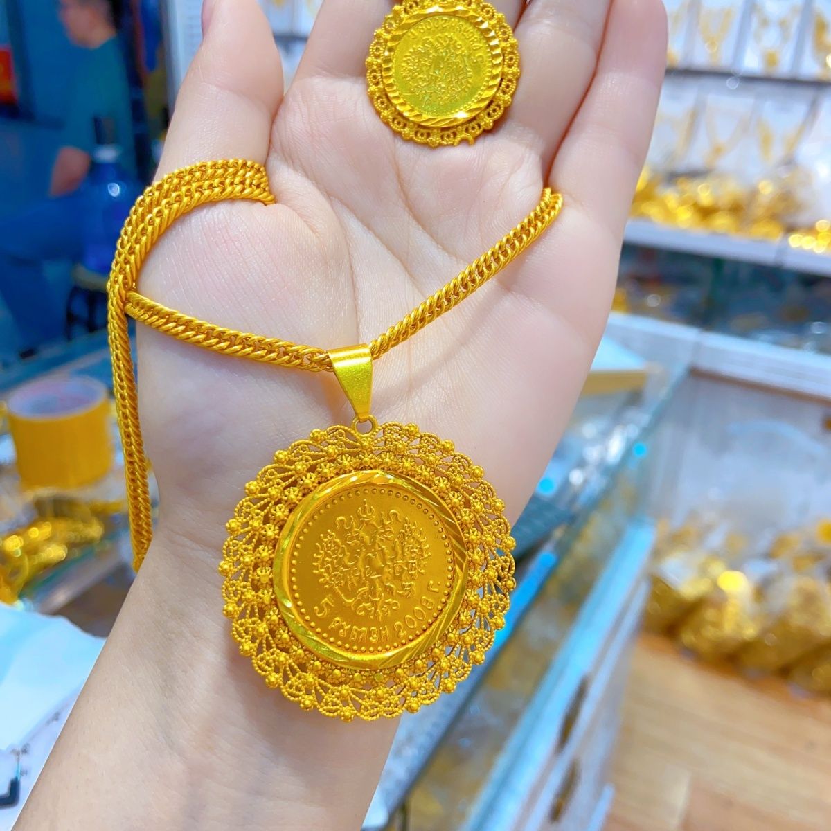 جديد 24K مطلية بالذهب دبي مجوه - مراجعة Women'S Fashion Rings Gold وسعره