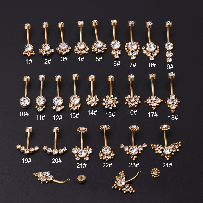 حلقات سرة البطن الذهبية من الز - مراجعة Women'S Fashion Rings Gold وسعره