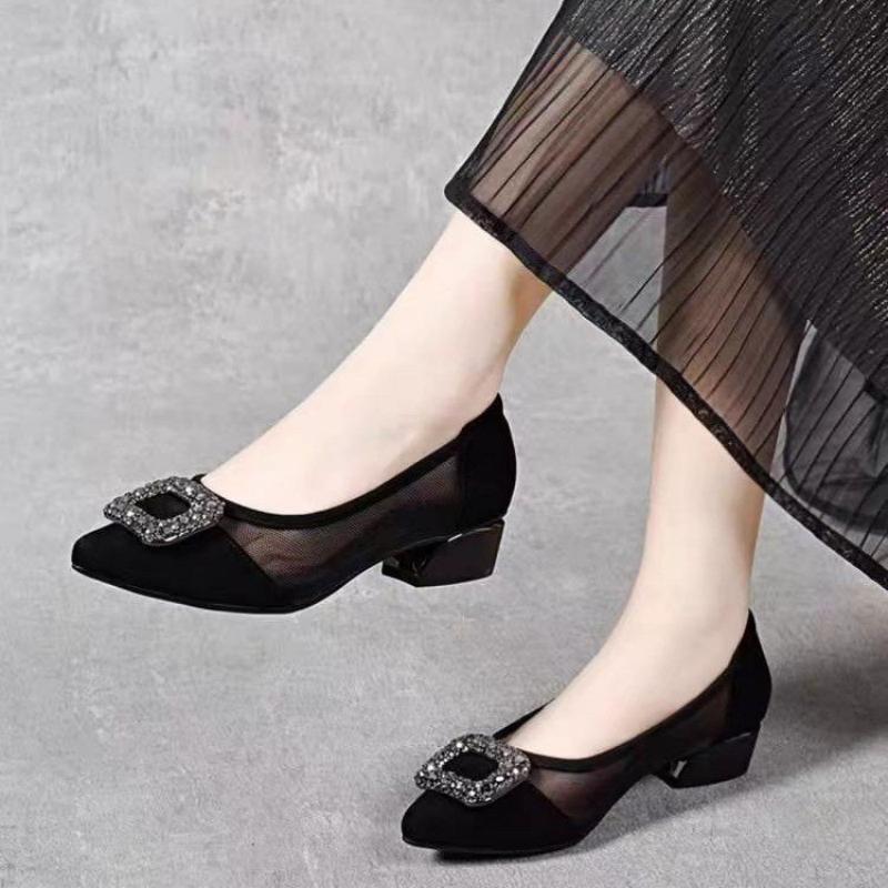 أحذية نسائية أنيقة بكعب مربع و - مراجعة Women Fashion Heels وسعره